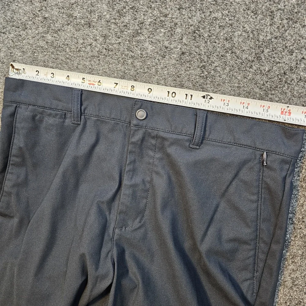 Banana Republic Aiden Fit Pants Mens 33x32 Navy‎ Blue Performance Golf Travel